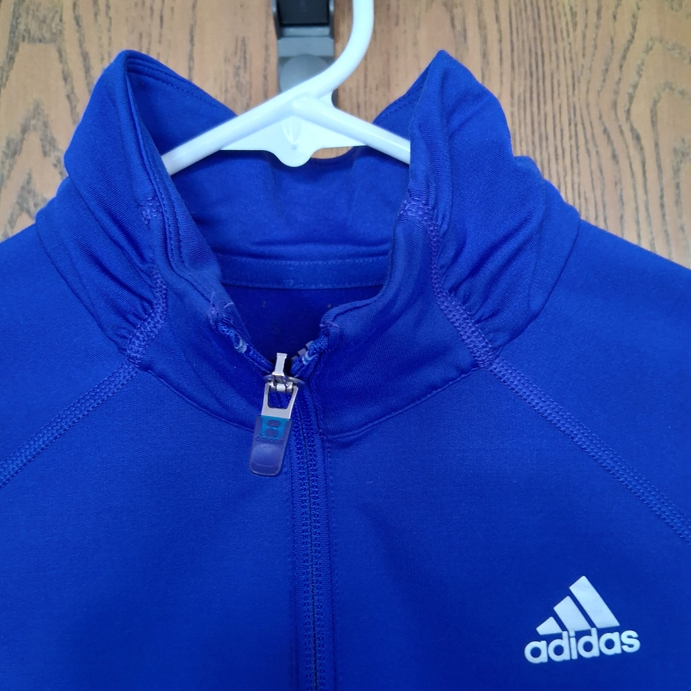 Adidas Blue Long Sleeve Pullover - Picture 2 of 6
